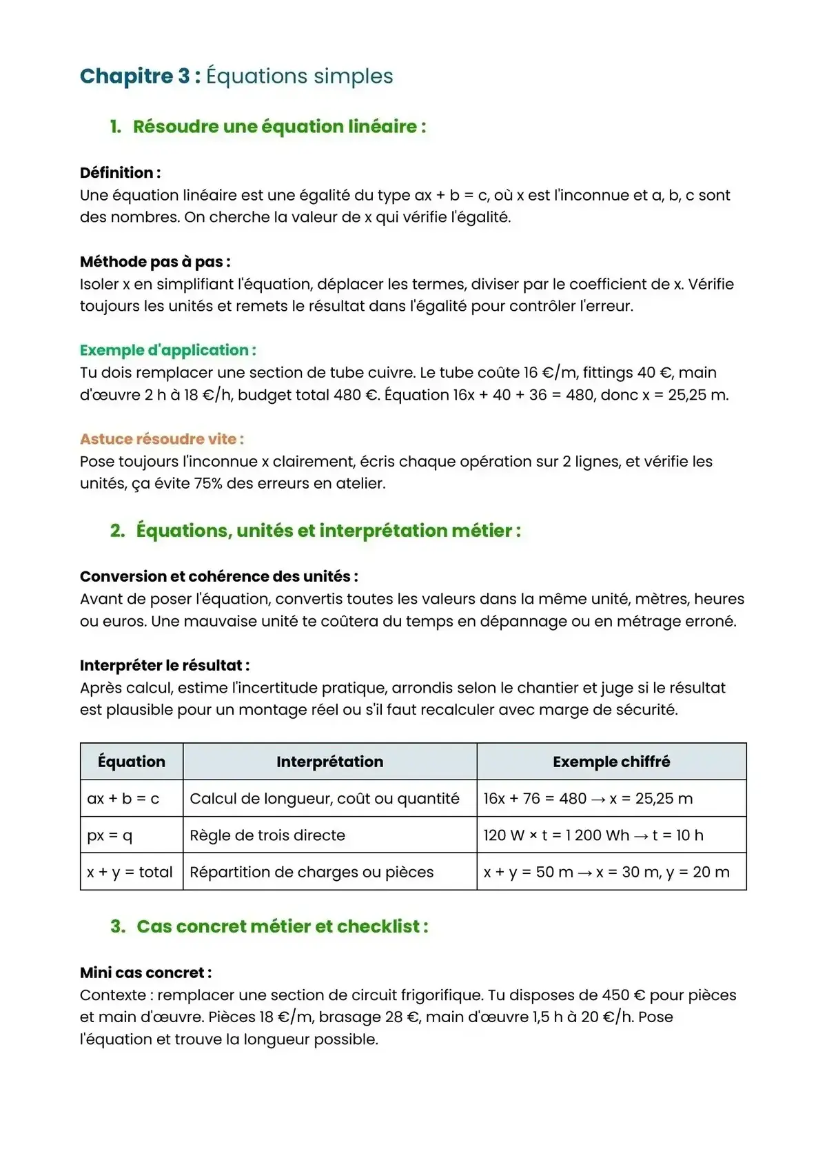 Example Fiche de Révision Bac Pro MFER